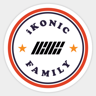 iKON iKONIC family logo Sticker